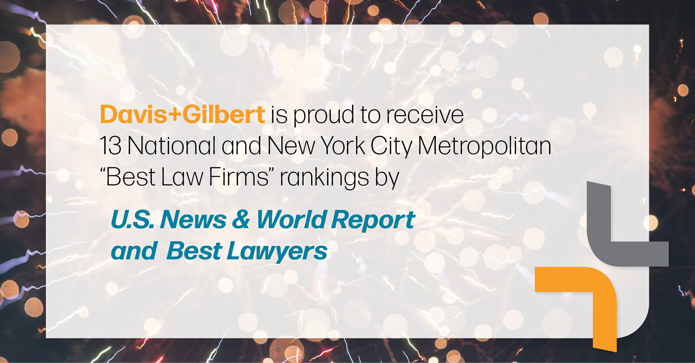 Davis+Gilbert Receives Top Recognition in &lsquo;Best Law Firms&rsquo; 2022 